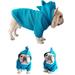 Walbest Pet Puppy Hoodies Fleece Puppy Cute Warm Hoodies Coat Pet Winter Warm Dog Jacket Dinosaur Shape Pet Dog Clothes with Hat