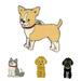 Cute Animal Pet Dog Enamel Brooch Pin Badge Shirt Jacket Collar Jewelry Gift