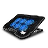 Farfi 2 USB Ports Six Cooling Fans Laptop Cooler Pad Notebook Stand for 14/15.6Inch