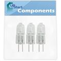 3-Pack WP4452164 Oven Light Bulb Replacement for KitchenAid KEMS307GBL2 Oven - Compatible with KitchenAid WP4452164 Light Bulb