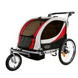 ClevrPlus Deluxe 3-in-1 Double Seat Bike Trailer Stroller Jogger for Child