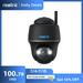 Reolink Argus PT-Black 2K 2.4/5GHz Dual-bands WIFI Battery Camera for Outdoor Pan&Tilt Human/Vehicle Detection PIR Sensor Support 128G Storage