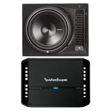 Rockford P3-1X12 Single 12 DVC P3 Series Subwoofer in Ported Enclosure with P500X1bd Punch Series Amplifier