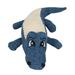 Squeaky Crocodile Pet Plush Dog Chew Toy Durable Bite Resistant Plush Chew Toy Teeth Cleaning Tool Artificial Crocodile Dog Toy Squeaker Toy Pet Toy Blue