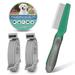 UrbanX Natural Ingredients Flea and Tick Prevention and Treatment Collar for Bullador and Other Large Size Mixed Breed Dogs Dogs. Waterproof & Adjustable. (2 Pack with Comb)