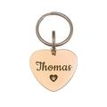 Anavia Stainless Steel Double Sided Heart Name & Icon Engraved Dog & Cat ID Tag Silver S