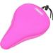 Domain Cycling Bike Seat Cushion - Ultimate Comfort Padded Gel Bike Seat Cover to Make Bicycle or Cycle Seat Comfortable 10.5â€�x7â€� (Pink)