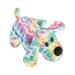 Plush Tie Dye Dogs - Party Favors - 12 Pieces