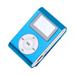 Dezsed MP3/MP4 Player Clearance Portable MP3 Player 1PC Mini USB LCD Screen MP3 Card Support Sports Music Player Blue