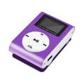 lulshou Portable MP3 Player School Supplies 1PC Mini USB LCD Screen MP3 Support Sports Music Player with FM function Purple