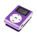 lulshou Portable MP3 Player School Supplies 1PC Mini USB LCD Screen MP3 Support Sports Music Player with FM function Purple