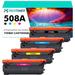 508A CF360A Compatible Toner Cartridge for HP 508A 508X CF360A CF361A CF362A CF363A Color LaserJet Enterprise 552dn M553dn M553n M553x MFP M577 Printer Ink (Black Cyan Magenta Yellow 4-Pack)