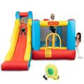 Ktaxon Kids Inflatable Bouncer House Jumper Slide Castle with 450W Blower