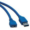 Tripp Lite-1PK Usb 3.0 Superspeed Device Cable (A To Micro-B M/M) 3 Ft. Blue