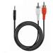 UPBRIGHT New AUX In Audio Line In Cable to L (Left) and R (Right) Stereo Cord For Craig CHT918 CHT918A Android Smart TV Bluetooth TV Soundbar (1/8 / 3.5mm Male to RCA Red / White Audio Cable)