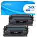 26X CF226X Black High-yield Toner Cartridge Compatible for HP 26X CF226X 26A CF226A Laserjet Pro M402n M402dn M402dw MFP M426fdw M426fdn M426dw M402 M426 Printer Ink (CF226XD 2-Pack)