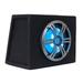 LightRage08 - 8 Inch 400 Watt Car Audio Subwoofer Enclosure with RGB Illumination