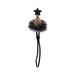 Pet Halloween Costume Adjustable Magic Witch Hat with Star Decor for Cats and Small Dogs