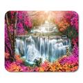 Green Landscape Huay Mae Kamin Waterfall Beautiful in Autumn Mousepad Mouse Pad Mouse Mat 9x10 inch