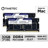 Timetec 32GB KIT(2x16GB) Compatible for Apple 2017 iMac 27-inch w/Retina 5K Display 2017 iMac 21.5-inch w/Retina 4K or Non-Retina DDR4 2400MHz PC4-19200 CL17 Sodimm RAM Upgrade (32GB KIT(2x16GB))