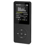 MP3 Player 32GB with Speaker FM Radio Earphone Portable HiFi Lossless Sound MP3 Mini Music Player Voice Recorder E-Book HD Screen 1.8 inch Black