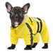 BT Bear Pet Dog Raincoat Hooded Waterproof Rain Jacket with Reflective Strip Poncho Coats for Puppy Small Medium Large Dog Yellow 2XL