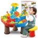 Kids Sand Water Table Toys for Toddlers 4 in 1 Outdoor Sand and Water Play Table Beach Toys for Kids Boys Girls Water Activity Tables Summer Toys for Outside Backyard for Toddlers Age 1-3 3-5