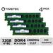 Timetec Hynix IC 32GB KIT (4x8GB) DDR4 2400MHz PC4-19200 Unbuffered ECC 1.2V CL17 1Rx8 Single Rank 288 Pin UDIMM Server Memory RAM Module Upgrade (32GB KIT (4x8GB))RAM Module Upgrade (32GB KIT(4x8GB))