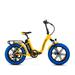 Addmotor Electric Bike for Adults Foldable Step-Thru Electric Bike 48V 20Ah Removable Battery 750W Folding Electric Bike for Adults M-140 R7 20 Fat Tire Ebike Yellow