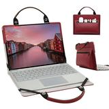 Macbook Air 11 model A1465 A1370 Laptop Sleeve Macbook Air 11 model A1465 A1370 Laptop Leather Protective Case with Accesorries Bag Handle Laptop Case for Macbook Air 11 model A1465 A1370 (Red)