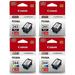 Canon PG-243 Black CL-244 Color (4) Pack for Canon PIXMA Printers