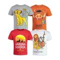 Disney Lion King Simba Nala Timon Toddler Boys 4 Pack T-Shirts Infant to Big Kid