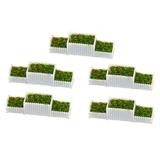 Lots 5 N Scale 1/150 Flower Beds Miniatures Model for Building Diorama Decor