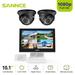 SANNCE 4 Channel 10 1 LCD Monitor DVR with 2pcs 1080P CCTV IP66 Outdoor Security Camera Kit Remote Control Smart Motion without Hard Drive