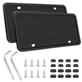 UrbanX Silicone License Plate Frame For Chevrolet Silverado 2500 HD Classic 2 Pack Car License Plate Cover Universal US Car Black License Plate Bracket Holder. Rust-Proof Rattle-Proof Weather-Proof