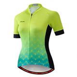 JPOJPO Cycling Jersey Women Bike Jersey Shirts MTB Summer Short Sleeve Ladies Quick Dry Racing Bicycle Clothes Top