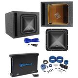 MTX S6512-44 12 500w RMS Car Subwoofer+Vented Sub Box+Mono Amplifier+Amp Kit