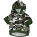 Boys Dog Shirt Camo Outfits for Dogs Camouflage Costume Dog Camo Hoodie Yorkie Clothes for Small Dogs
