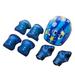 Mubineo 7PCS Toddler Girls Boys Protect Hat Knee Elbow Wrist Pad Sets for Cycling Skate Bike