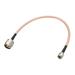 Low Loss RF Coaxial Cable Connection Coax Wire RG-142 N Male to Mini UHF Male 30cm 1pcs