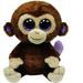 Ty Beanie Boos - COCONUT The Brown Monkey (Glittery Eyes) NO TY HANG TAG Plush