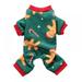 GOODLY Dog Pajamas Christmas for Small Medium Dogs Gingerbread Man Dog Pjs Stretchable Soft Material for Holiday