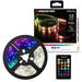 Monster LED 6.5ft Multi-Color Indoor Light Strip Multi-White USB Plug Remote Corded Electric