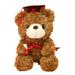 Graduation Bear Plush Stuffed Bear Lovely Plush Toy Graduation Bear Gift