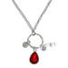 January Birthstone Rear View Mirror Charm - Hanging Ornament by Hidden Hollow Beads