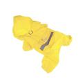 Dog Raincoat Puppy Rain Coat with Hood Reflective Waterproof Dog Clothes Breathable Pet Cat Small Dog Rainwear - Size XS (Yellow)