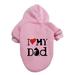 Dog Pet Pullover Winter Warm Hoodies Cute Puppy Sweatshirt Small Cat Dog Outfit Pet Apparel Clothes A5-Pink 8X-Large