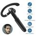 Single Business Ear-Hook Bluetooth Headset Button+Touch Control Earphone Active Noise Reduction Stereo Earpiece Long Wireless Range Hands-Free Calls (Black)