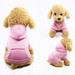 VANLOFE Small Dog Clothes Winter Pet Coat Warm Solid Color Dog Clothing Pink Dog Clothes XL