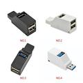 USB 3\.0/2\.0 HUB Adapter Extender Splitter Box 3 Ports USB Hub For PC Laptop Phone High U Disk Transfer Reader black & USB 2.0